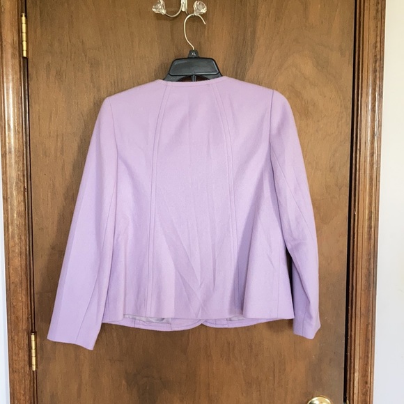 Relisted Talbots scalloped edge lined jacket 80% wool fabric made in Italy 2P - Picture 7 of 16